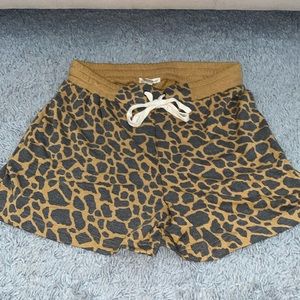Jane and Delancey Cheetah Print Small Pajama Shorts